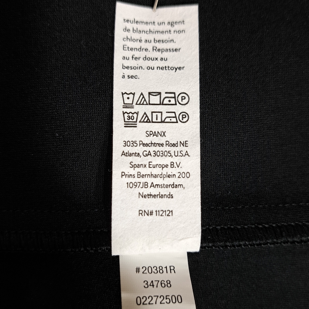 SPANX Women's The Perfect Fit & Flare Black Ponte Sleeveless Dress Size L - Picture 12 of 16